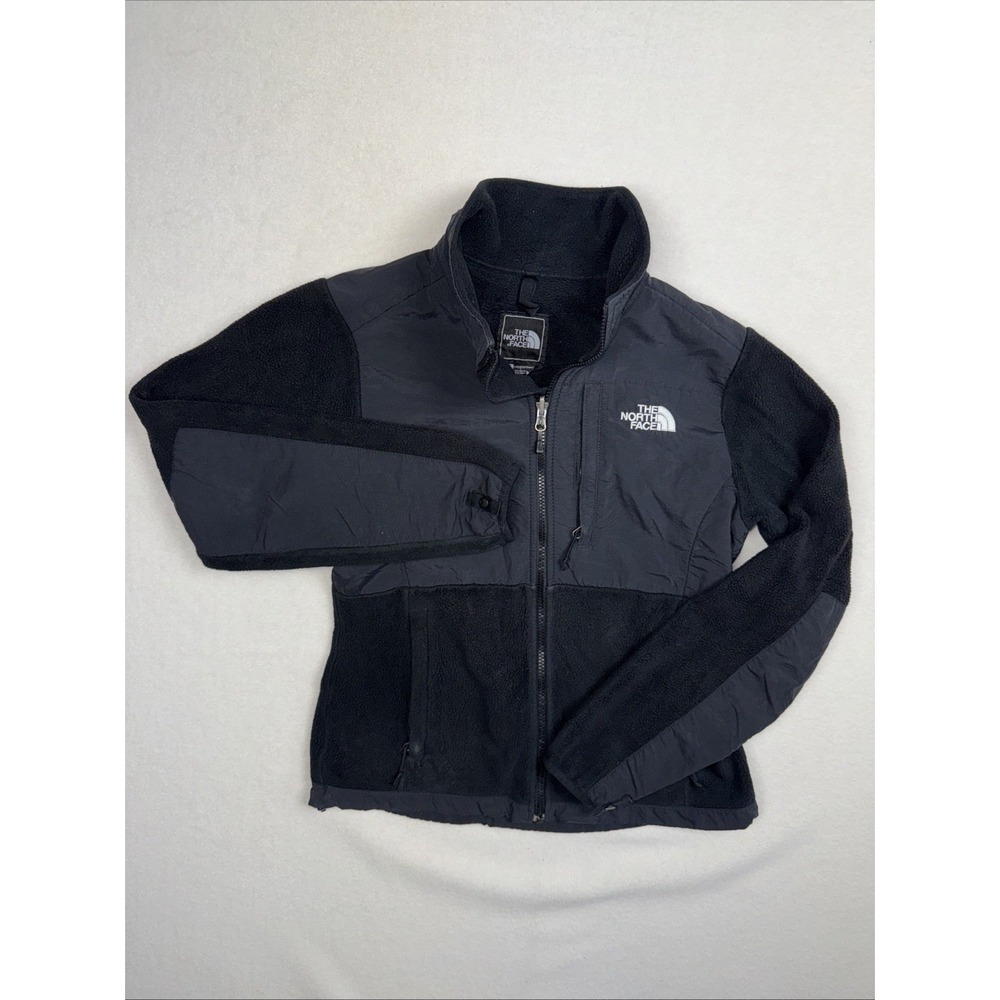 The North Face Denali 2 Jacket Women's S Black‎ READ Tears Pockets/Hem Fleece